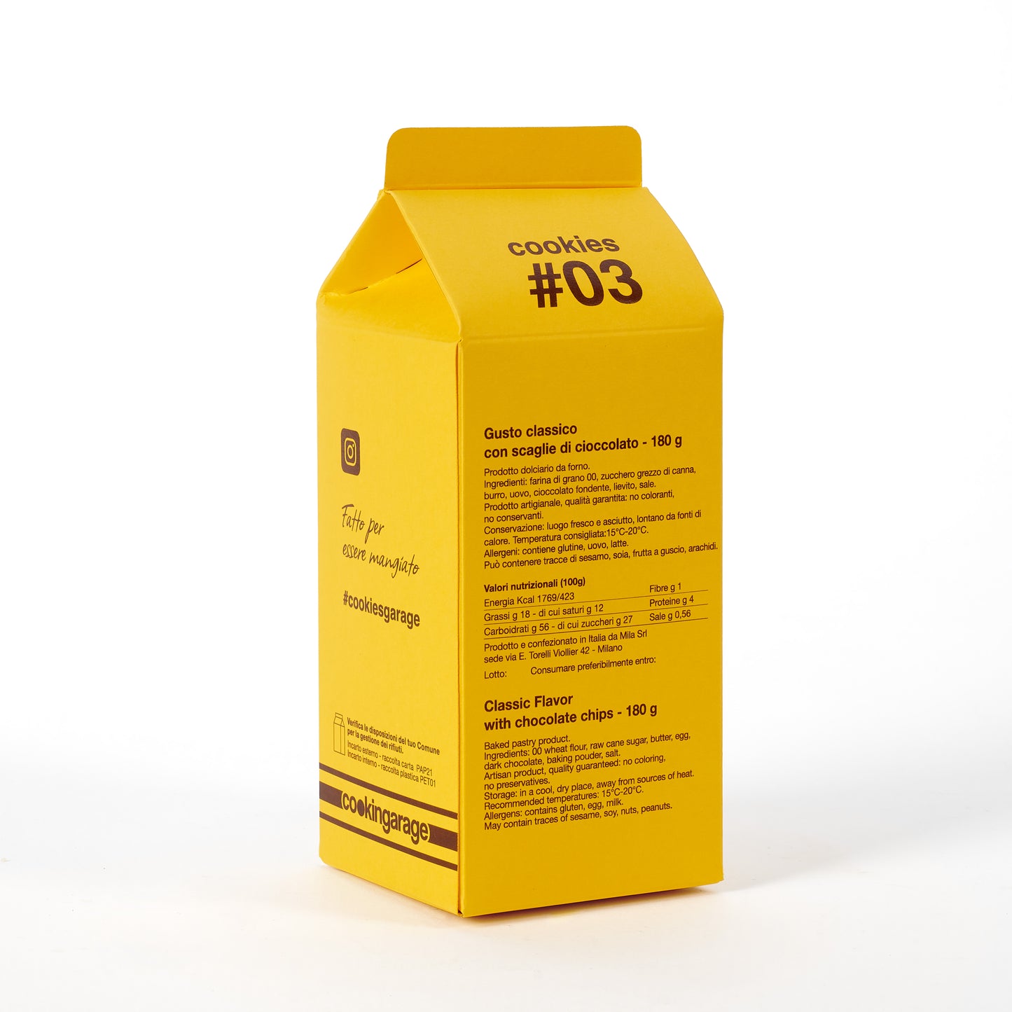 cookies classico con scaglie di cioccolato