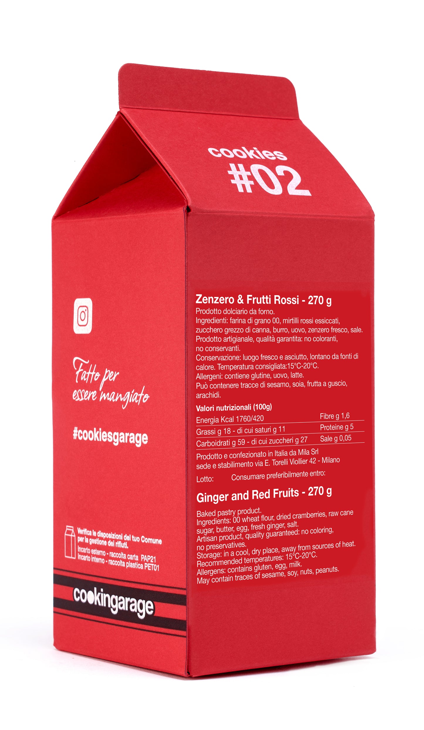 cookies zenzero e frutti rossi